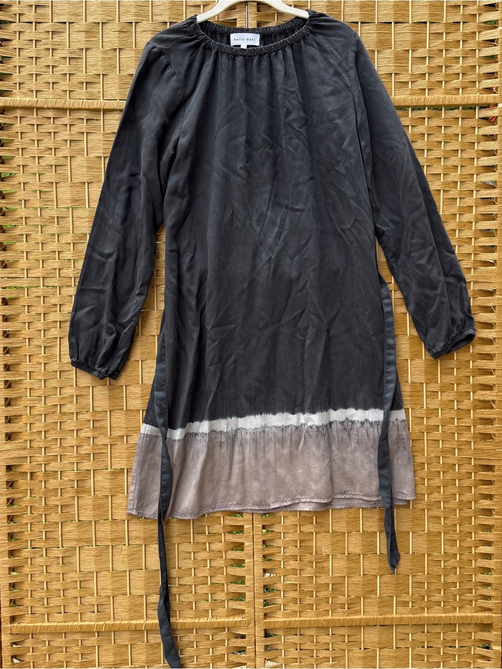 Bella Dahl Tie Dye Hem Tencel Lyocell Dress Women’s Large